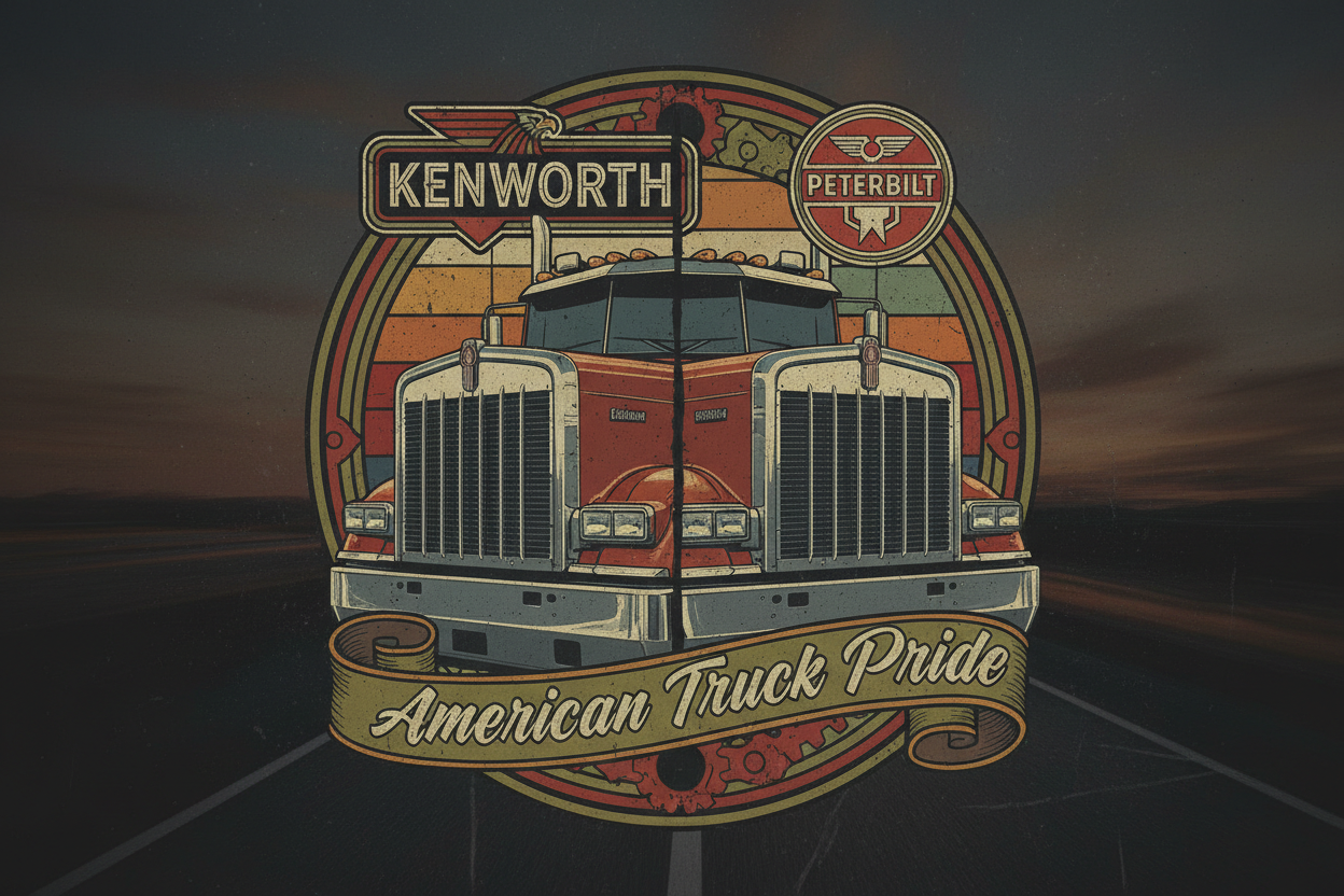Kenworth vs Peterbilt: Which Truck Reigns Supreme? (And the T-Shirts to Prove It)