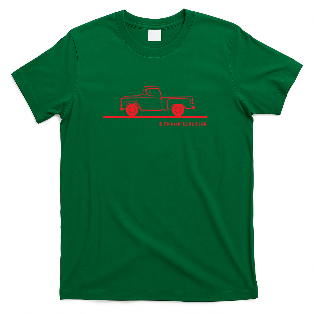 1958 1959 Chevrolet Pickup Truck Graphic T-Shirt - Irish Green
