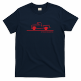 1958 1959 Chevrolet Pickup Truck Graphic T-Shirt - Navy Blue