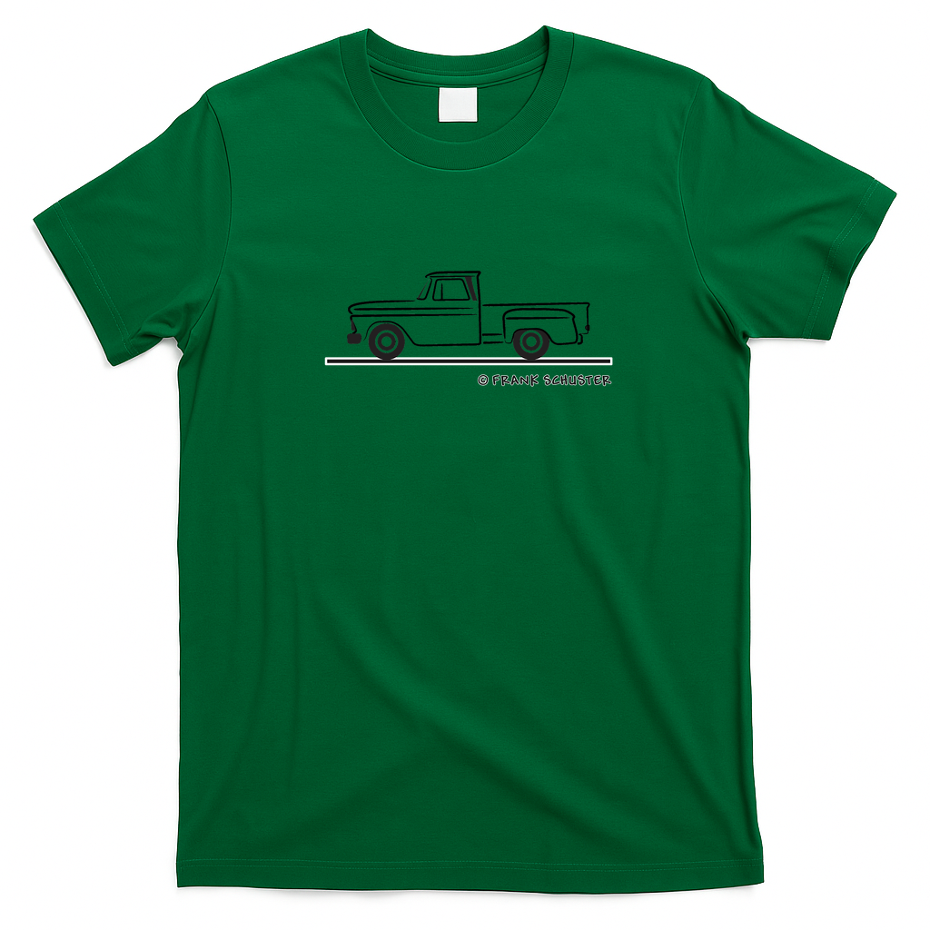 1964 Chevrolet Pickup Truck Retro Graphic Tee - Irish Green