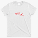 1955 Chevrolet Pickup Truck Graphic T-Shirt - White
