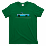1960 Ford F 150 Pickup Truck Graphic T-Shirt - Irish Green