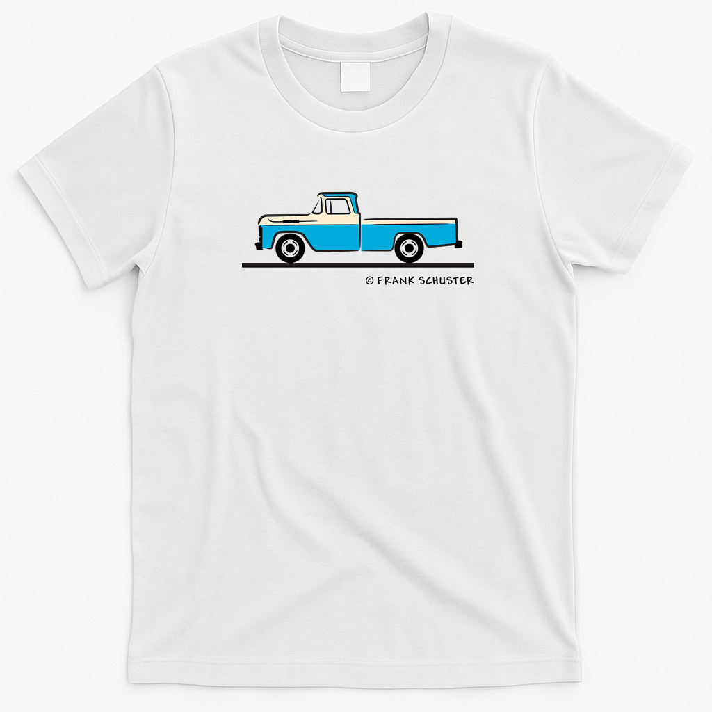 1960 Ford F 150 Pickup Truck Graphic T-Shirt - White