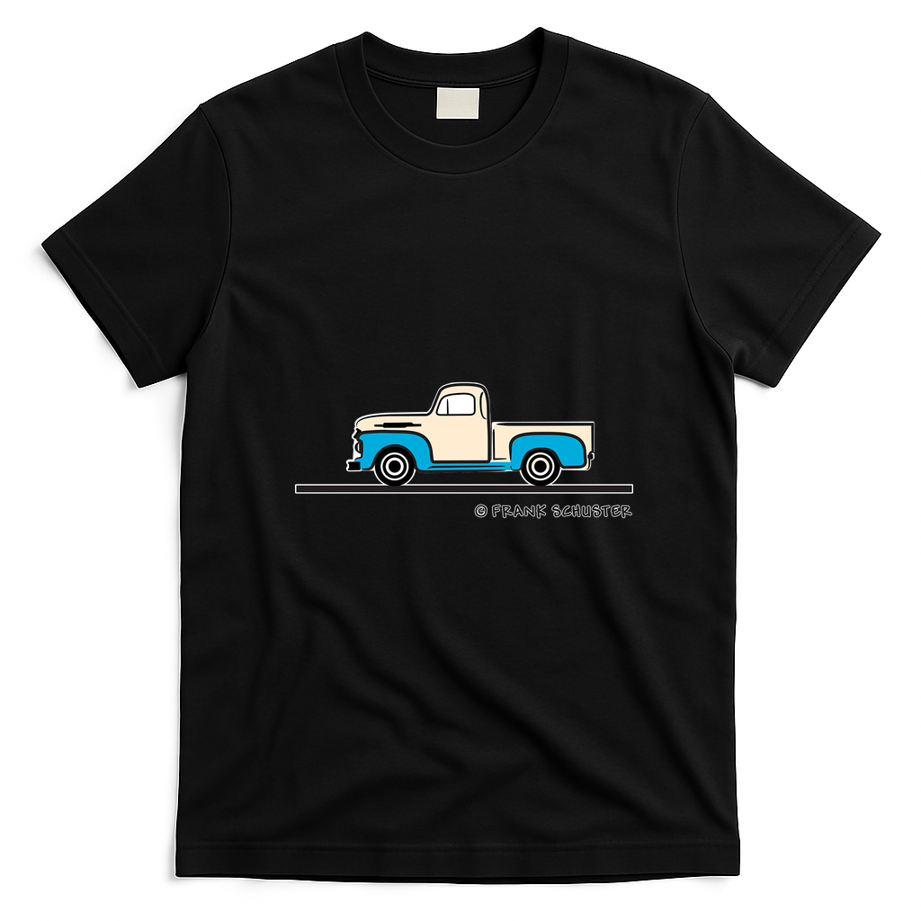 1952 Ford Pickup Truck Graphic T-Shirt - Black