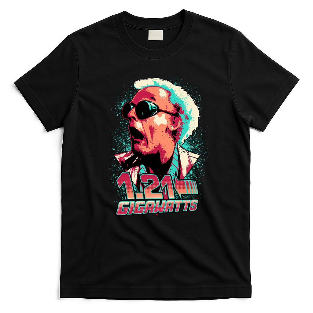 1.21 Gigawatts Graphic T-Shirt - Black