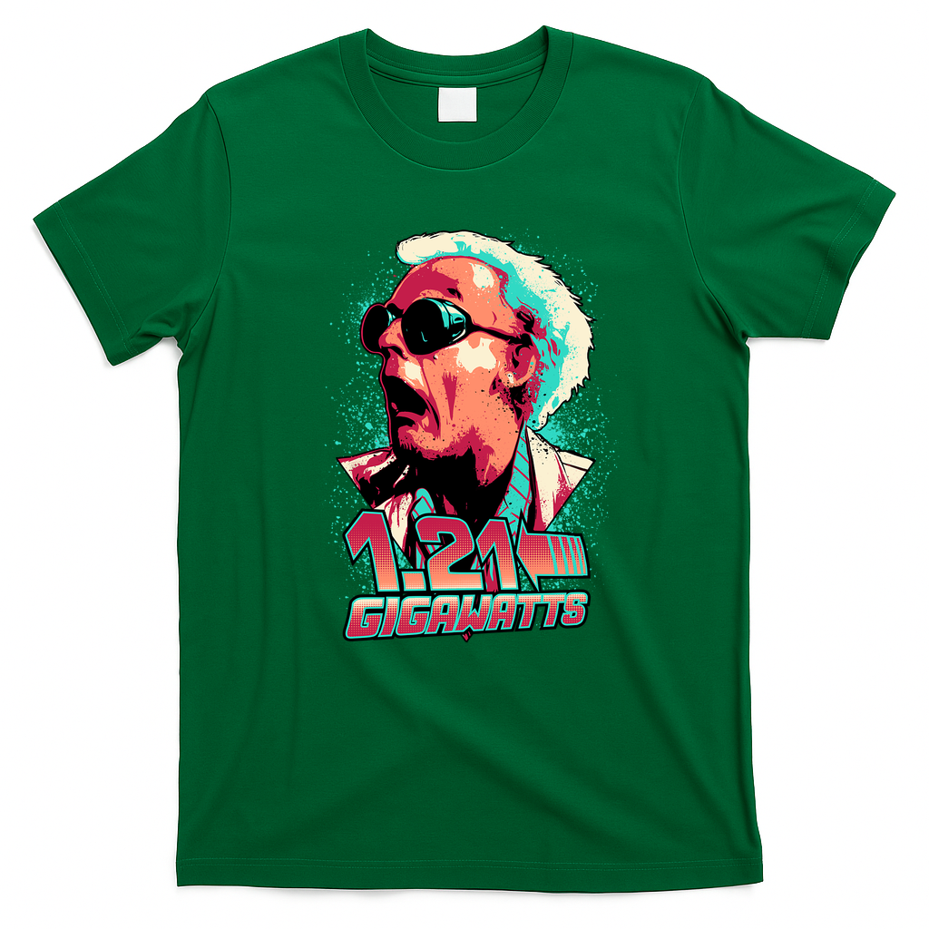 1.21 Gigawatts Graphic T-Shirt - Irish Green