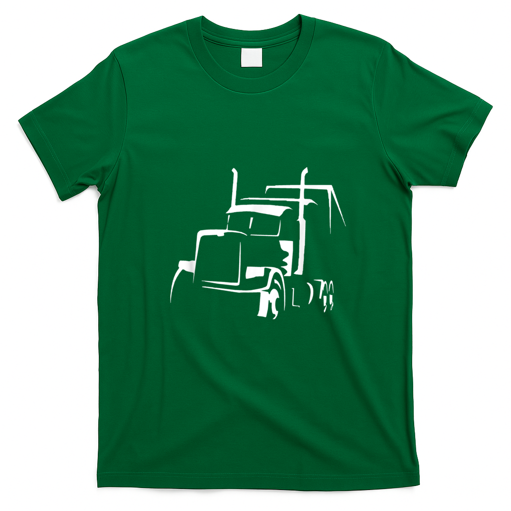 18-Wheeler OTR Truck Driver T-Shirt - Irish Green