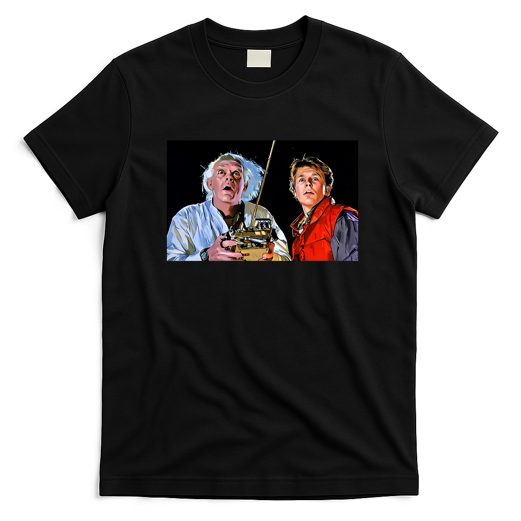 88 MPH Retro Time Machine T-Shirt - Black