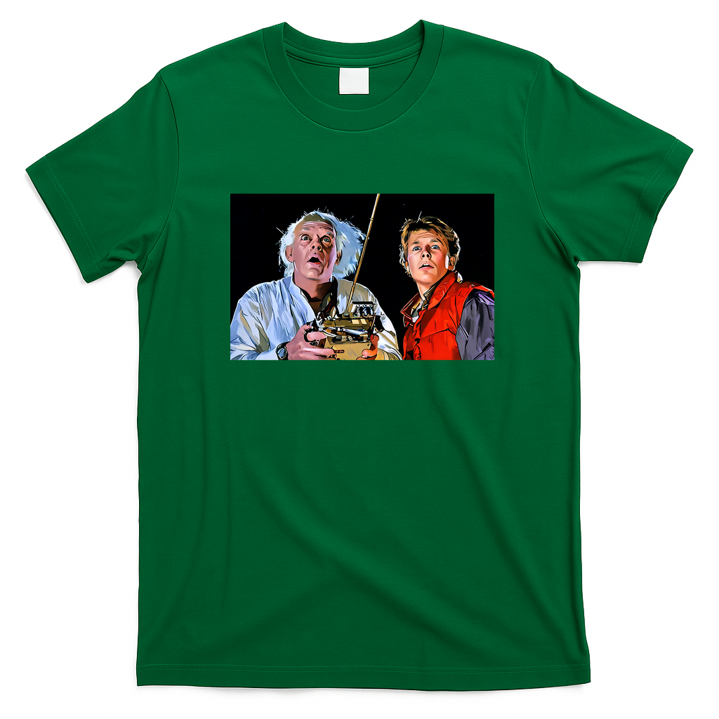 88 MPH Retro Time Machine T-Shirt - Irish Green