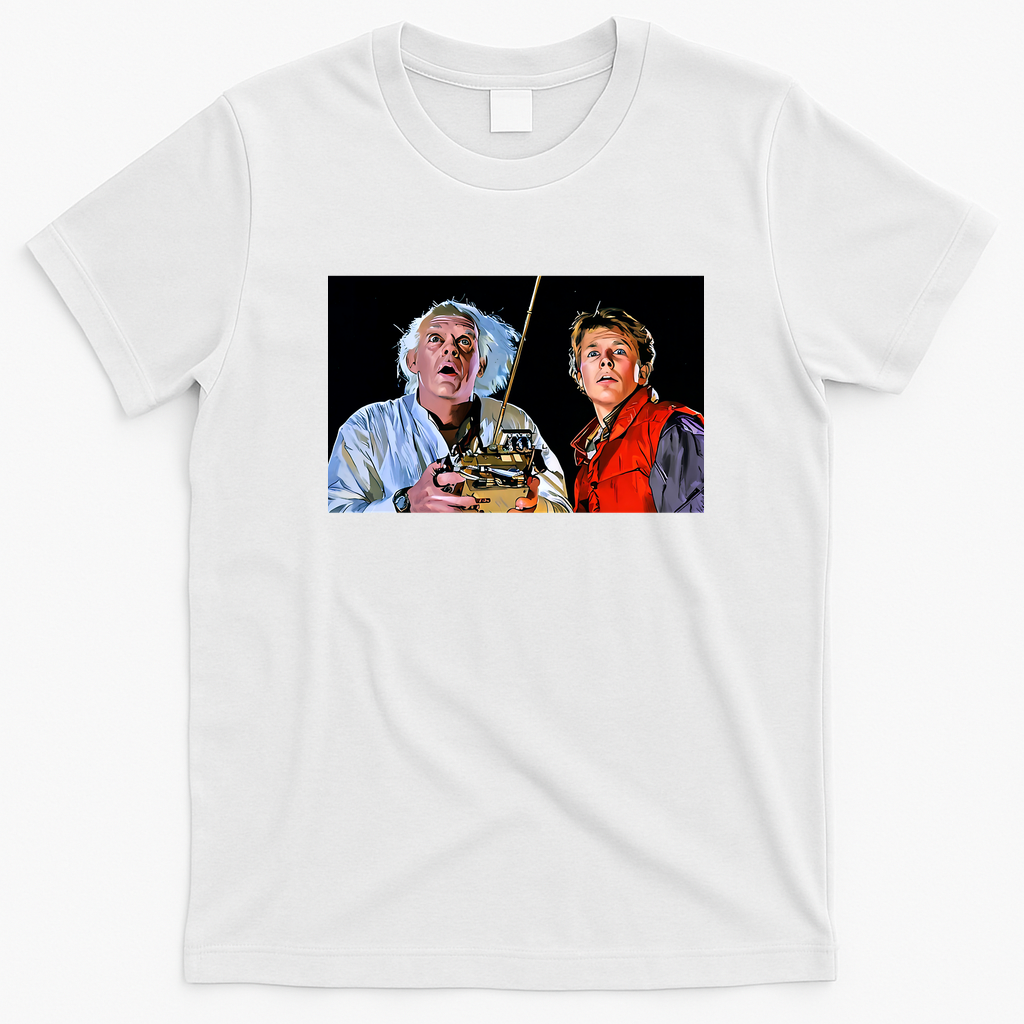 88 MPH Retro Time Machine T-Shirt - White
