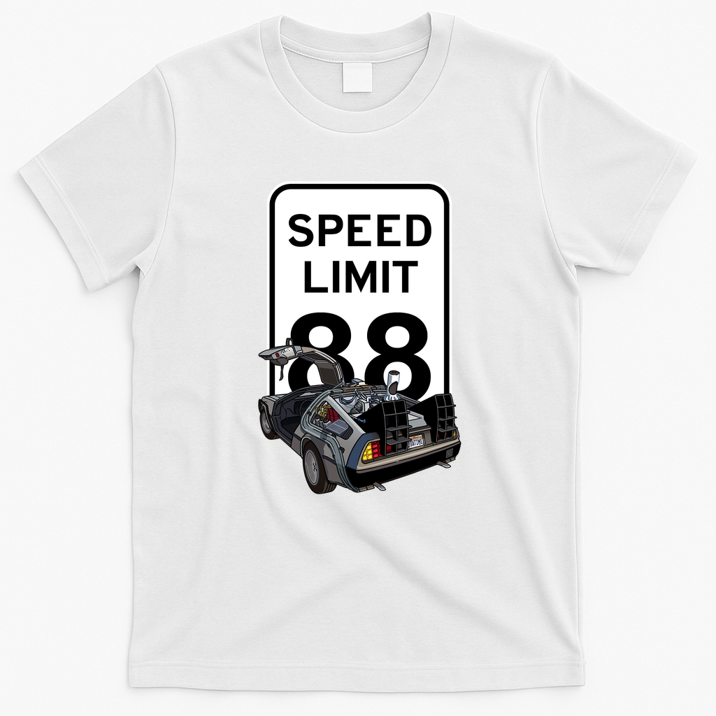 88 Miles Per Hour Vintage T-Shirt - White