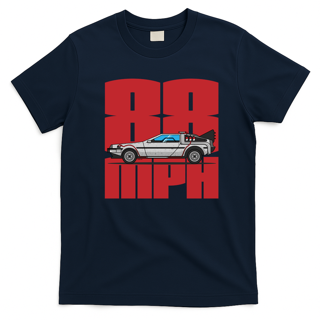 88 MPH Graphic T-Shirt - Navy Blue