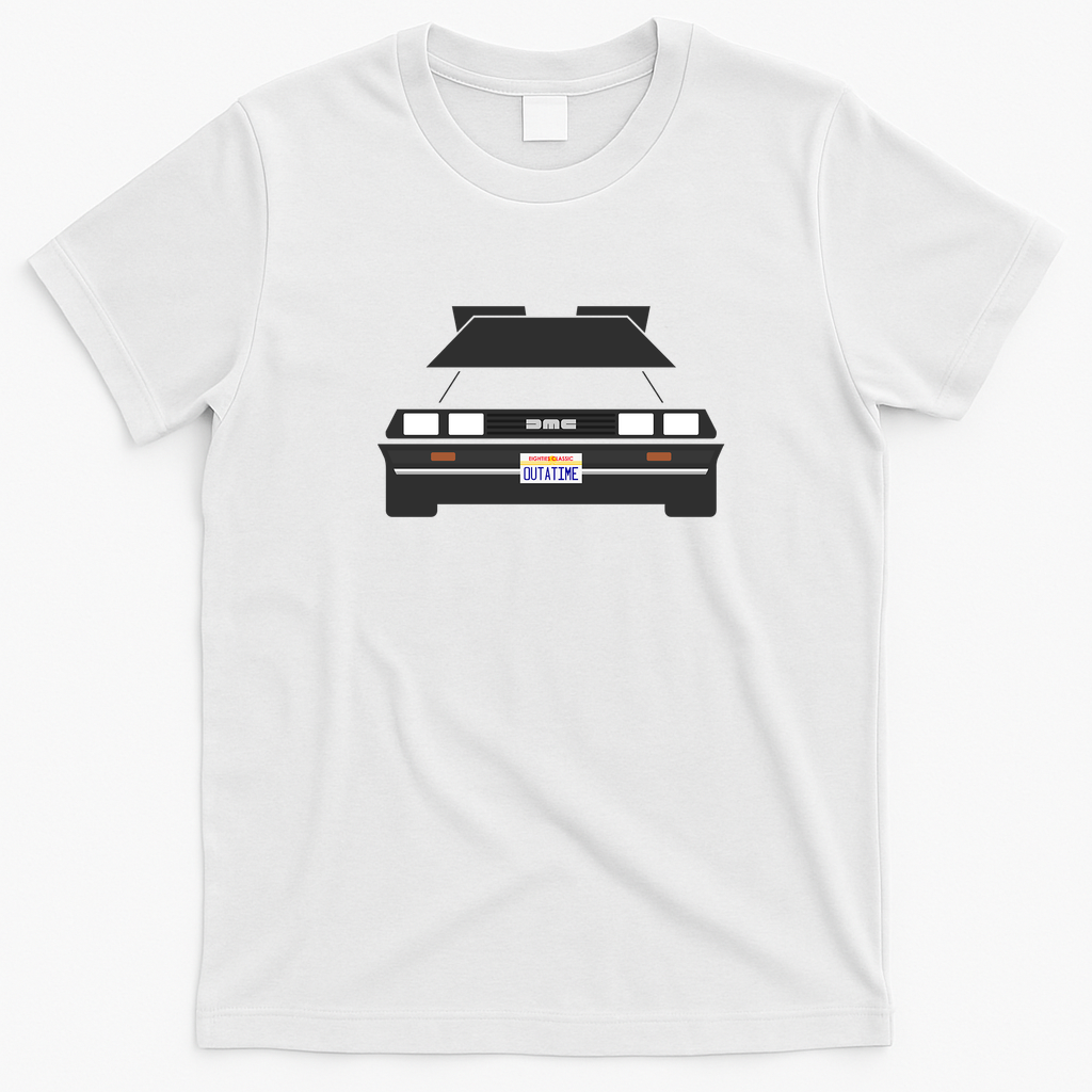 ’90s Childhood DeLorean T-Shirt - White