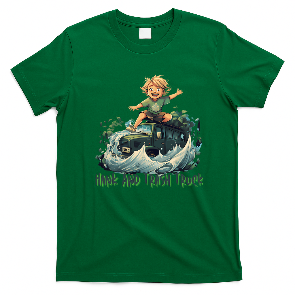 Off-Road Green Van Adventure T-Shirt - Irish Green