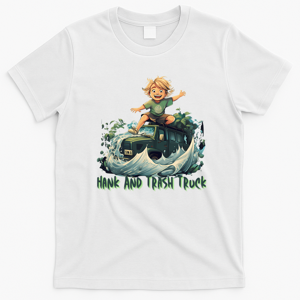 Off-Road Green Van Adventure T-Shirt - White