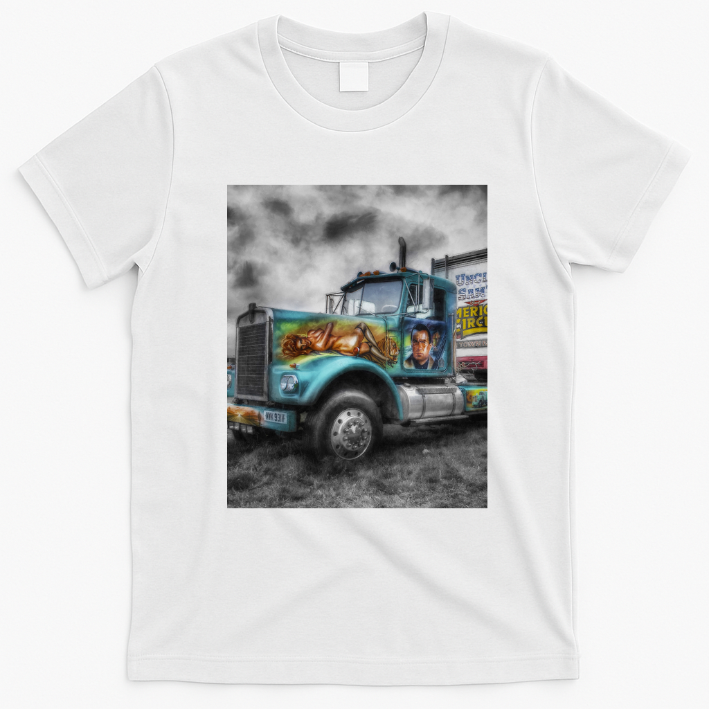 American Circus Truck Graphic T-Shirt - White
