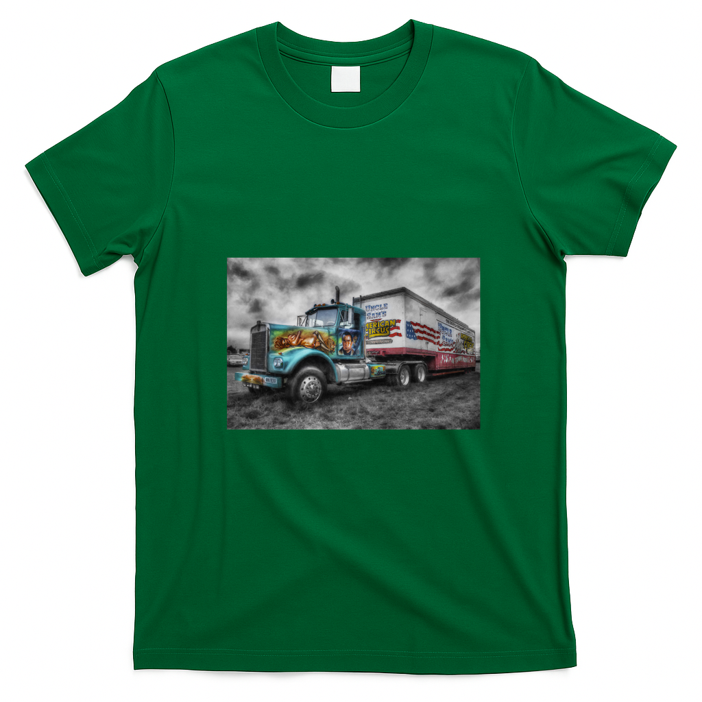 American Circus Truck Vintage T-Shirt - Irish Green