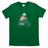 Albert Einstein Atomic Bicycle T-Shirt - Irish Green