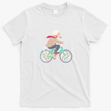 Albert Einstein Atomic Bicycle T-Shirt - White