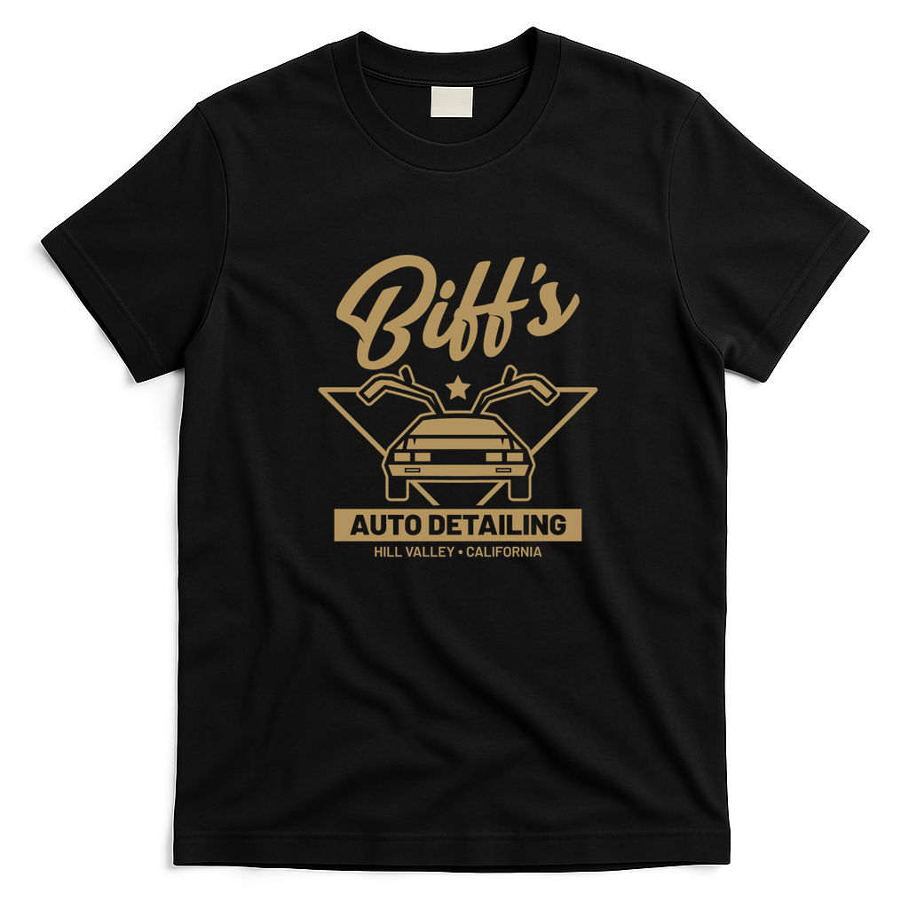 Biff’s Auto Detailing Retro Graphic Tee – Edition 2 - Black