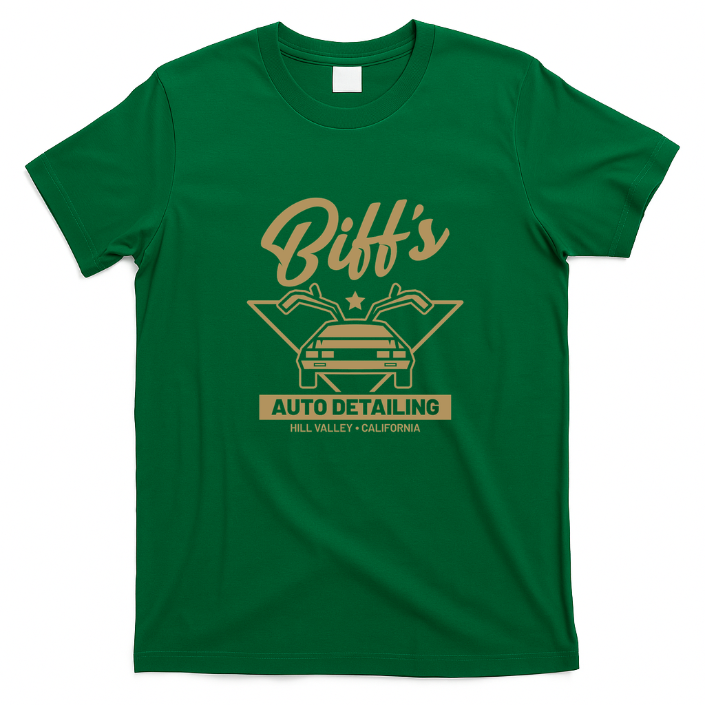 Biff’s Auto Detailing Retro Graphic Tee – Edition 2 - Irish Green