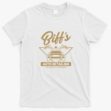 Biff’s Auto Detailing Retro Graphic Tee – Edition 2 - White