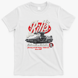 Biff’s Automotive Detail Back to the Future Worn Out Vintage T-Shirt - White