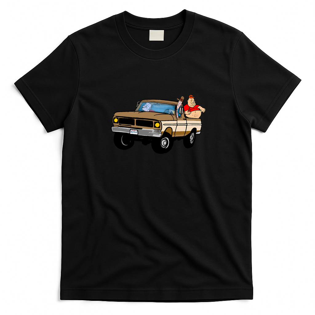 Brew Budz Drive Retro T-Shirt - Black