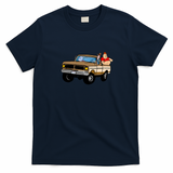 Brew Budz Drive Retro T-Shirt - Navy Blue