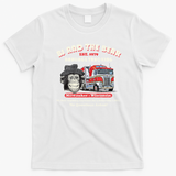 BJ and the Bear Distressed Trucking Tee - White