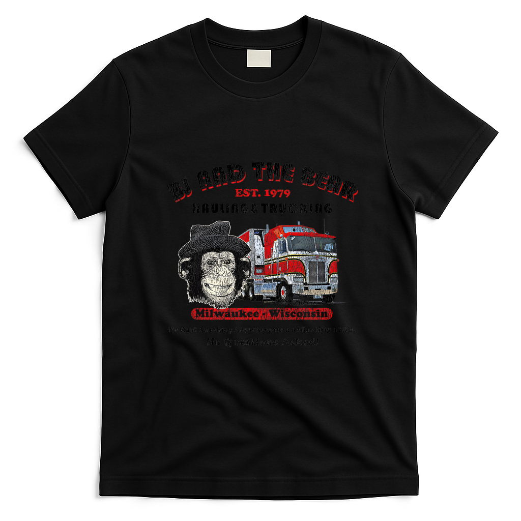 BJ and the Bear Vintage Trucker Tee - Black