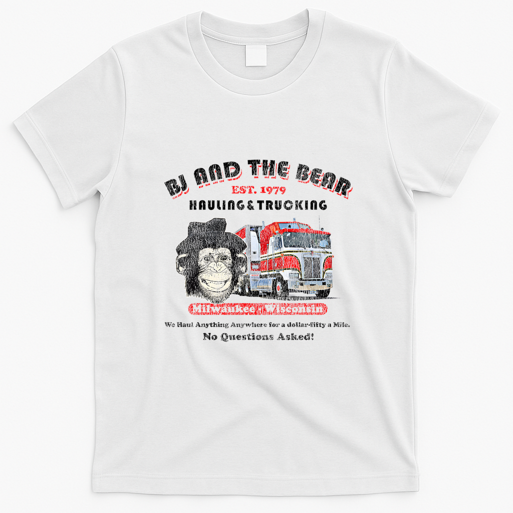 BJ and the Bear Vintage Trucker Tee - White
