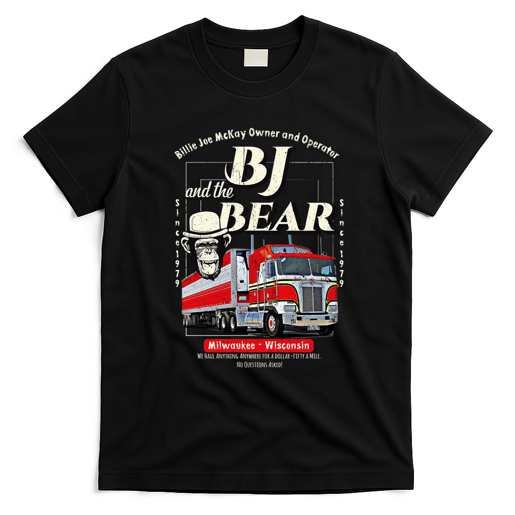 BJ and the Bear Trucking Co. T-Shirt - Black