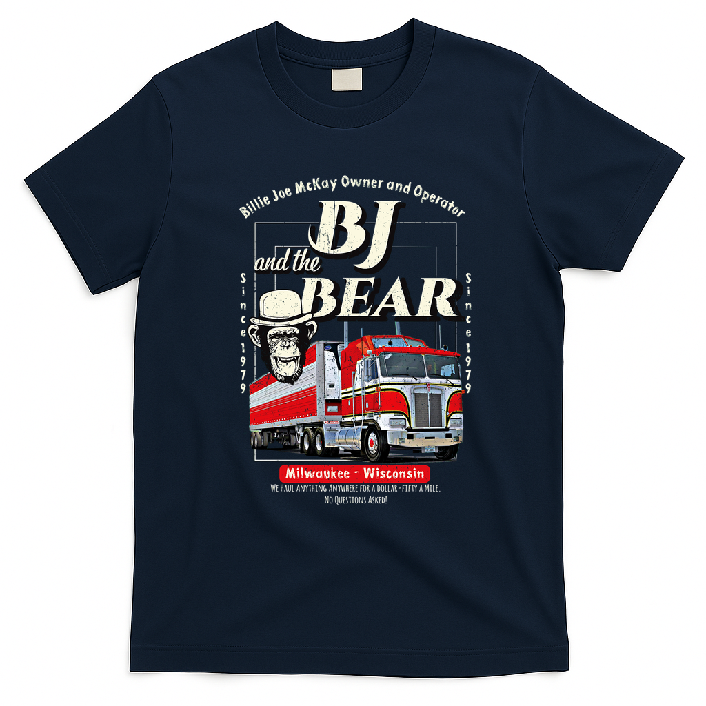 BJ and the Bear Trucking Co. T-Shirt - Navy Blue