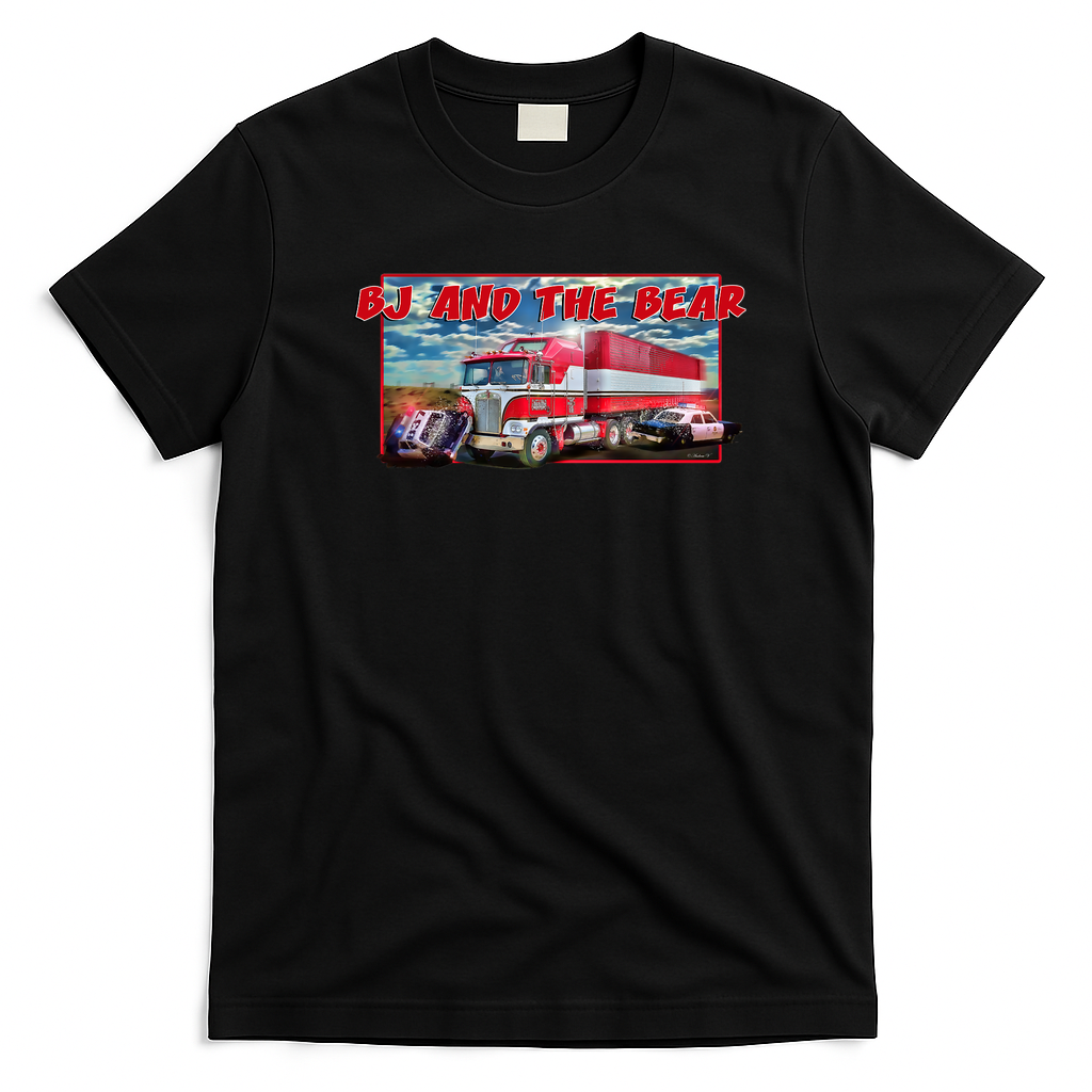 BJ and the Bear Vintage Graphic Tee - Black