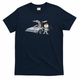 Back to Charlie Retro Graphic Tee - Navy Blue