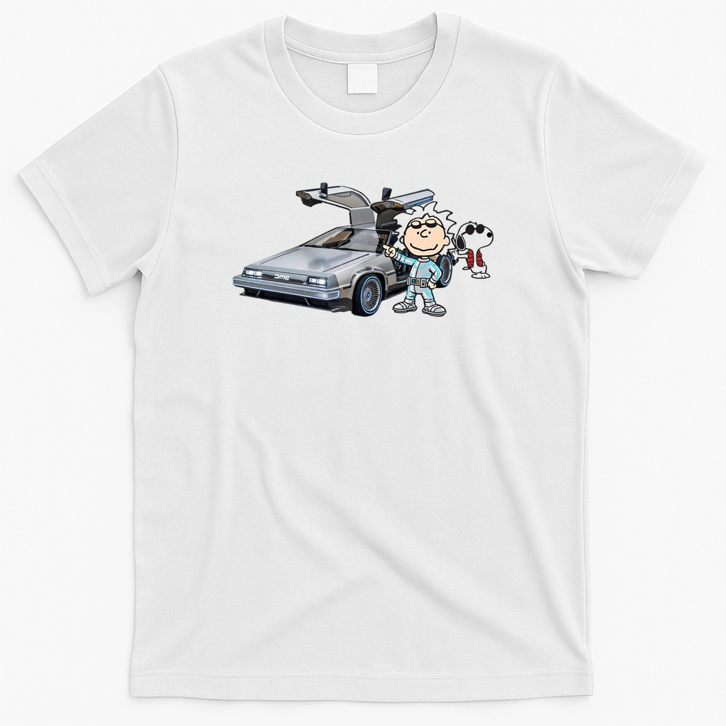 Back to Charlie Retro Graphic Tee - White