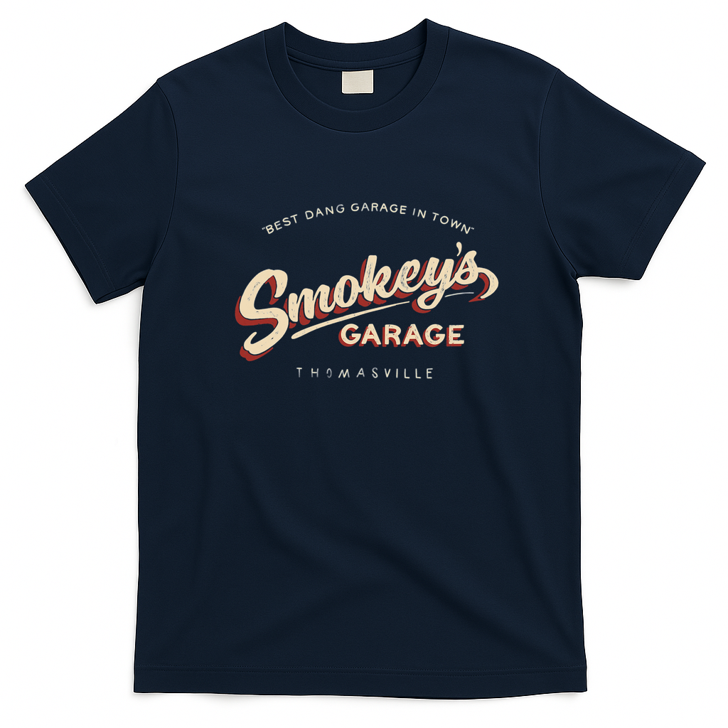 Best Dang Garage in Town T-Shirt - Navy Blue