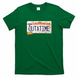 Back to the Future Time Machine License Plate Tee - Irish Green