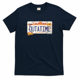 Back to the Future Time Machine License Plate Tee - Navy Blue