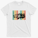 Back to the Future DMC DeLorean Retro Graphic Tee - White