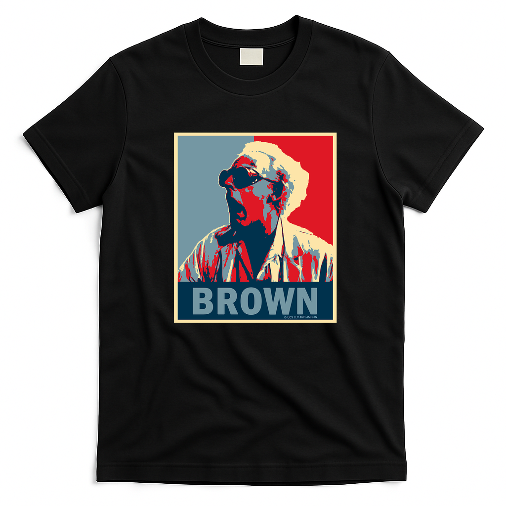 Doc Brown Back to the Future Retro Graphic Tee - Black