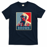 Doc Brown Back to the Future Retro Graphic Tee - Navy Blue