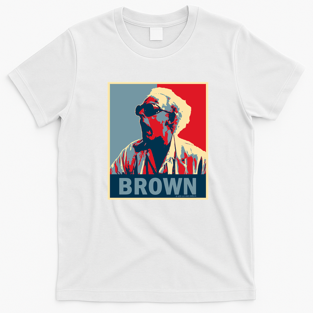 Doc Brown Back to the Future Retro Graphic Tee - White