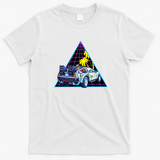 Back to the Future DMC DeLorean Bold Graphic Tee - White