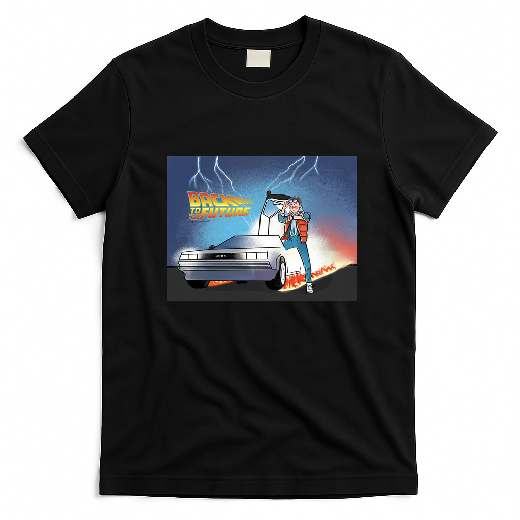 Back to the Future (‘85) Retro Graphic Tee - Black
