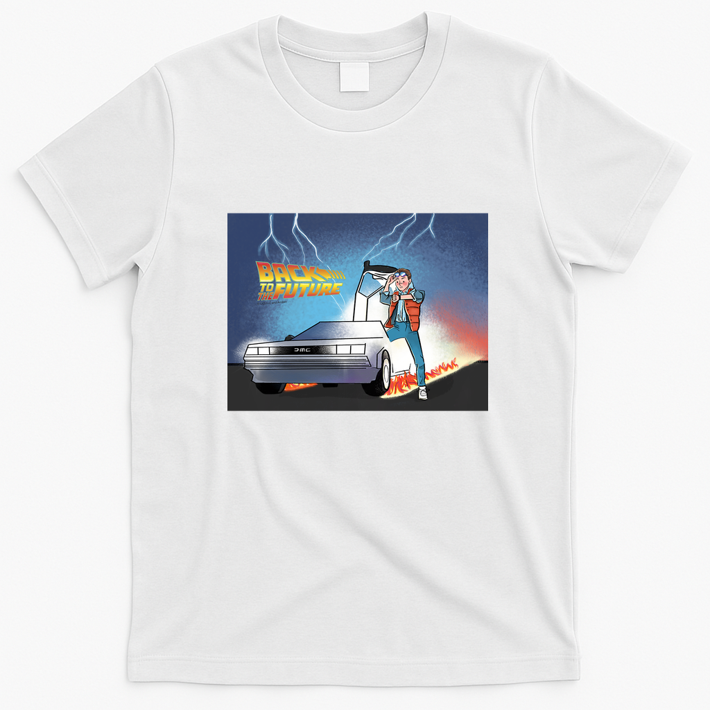 Back to the Future (‘85) Retro Graphic Tee - White