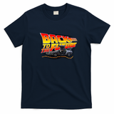 Back to the Future Time Machine Graphic T-Shirt - Navy Blue