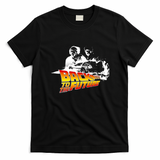DeLorean Fire Tracks Marty & Doc T-Shirt - Black