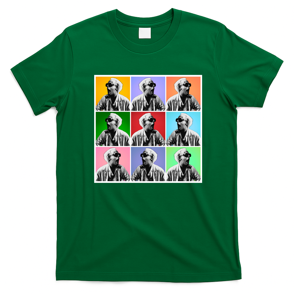 Doc Brown Great Scott Pop Art T-Shirt - Irish Green